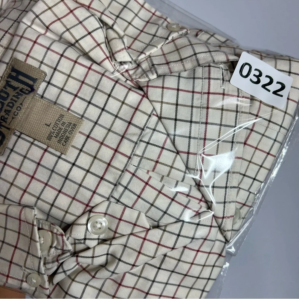 Duluth Trading Co Plaid Long Sleeve Button Down Mens Shirt Size L - Picture 8 of 8